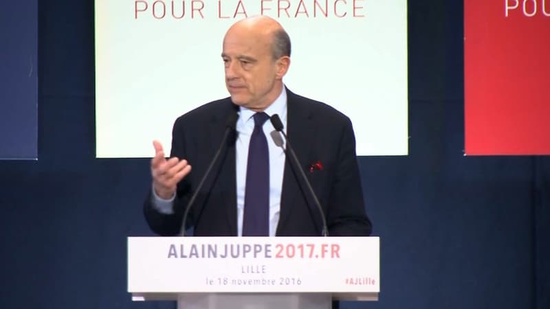Alain Juppé en meeting à Lille, le 18 novembre 2016.