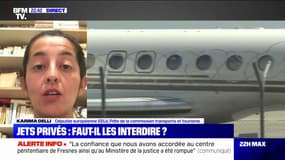 Pollution des jets privés: "Nous avons une urgence à agir", affirme la députée européenne EELV, Karima Delli