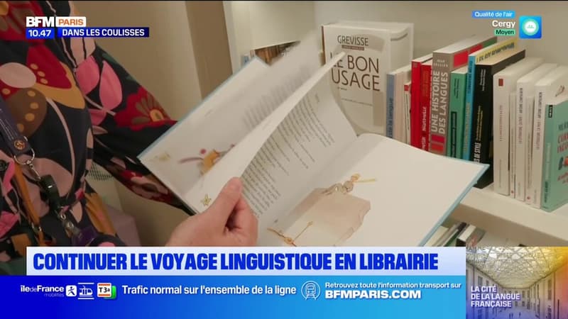 Au cœur de la librairie de la cité internationale de la langue française