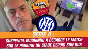 Serie A : Suspendu, Mourinho a regardé le match sur le parking du stade depuis... son bus !