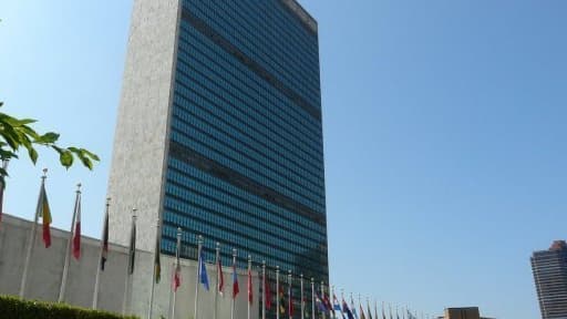 Le siège de l'ONU, à Manhattan, New york