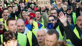 Manifestation des gilets jaunes à Aix-en-Provence le 22 décembre 2018
