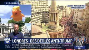 Des dizaines de milliers de manifestants défilent contre la visite de Donald Trump au Royaume-Uni