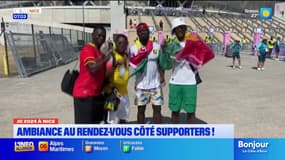 JO 2024: peu de supporteurs mais un belle ambiance lors du match de football masculin Guinée-Nouvelle-Zélande