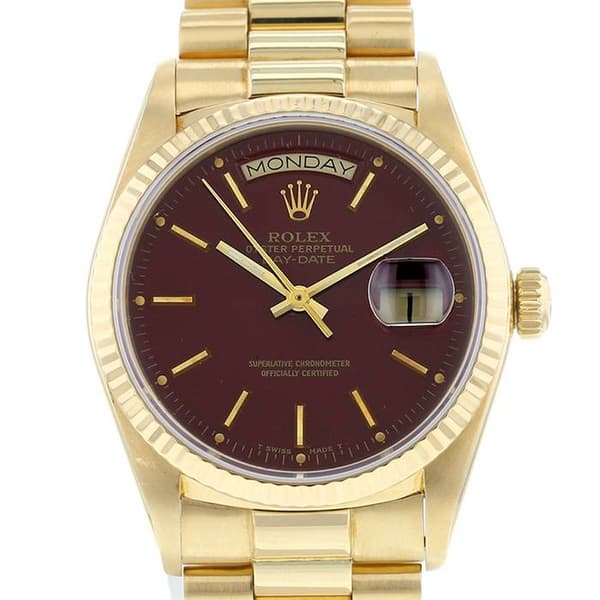 La montre bracelet Rolex Day-Date et or jaune, proposée par Collector Square.