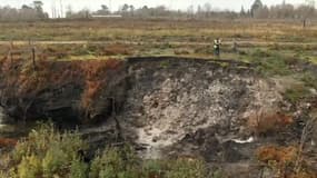 Un foyer de la forêt d'Hostens, en Gironde, novembre 2023 