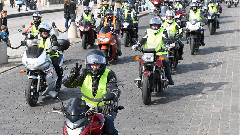 Manifestation de la Fédération des motards en colère, en 2015, à Bordeaux. (Photo d'illustration).