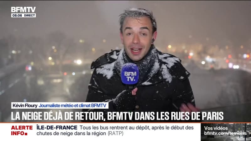 Neige en Île-de-France: jusqu'à -8°C en température ressentie