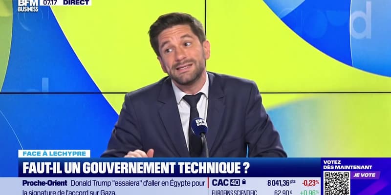 Emmanuel Lechypre face à Jean-Marc Daniel : Faut-il un gouvernement technique ? - 10/10