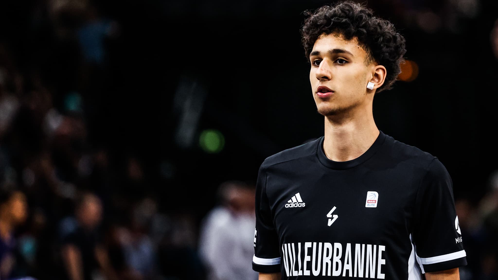 Zaccharie Risacher sous le maillot de l'ASVEL le 30/05/2023 Zaccharie Risacher sous le maillot de l'ASVEL le 30/05/2023