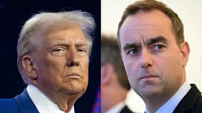 Le président élu Donald Trump des États-Unis (gauche) et le ministre des armées français Sébastien Lecornu (droite).