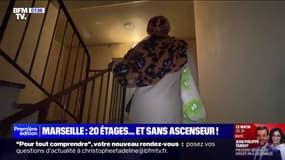 "Je mets 45 minutes à monter": à Marseille, les 4 ascenseurs de cet immeuble de 20 étages sont en panne