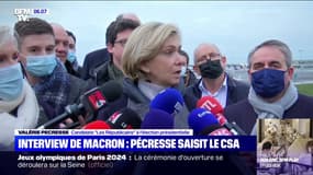 Interview d'Emmanuel Macron sur TF1: Valérie Pécresse demande au CSA "de rétablir l'égalité des temps de parole"