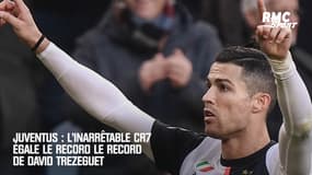 Juve : Un exceptionnel Ronaldo égale le record de Trezeguet