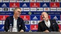 Laurent Blanc et Jean-Michel Aulas