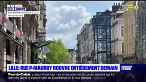 Lille: la rue Pierre-Mauroy accessible dès jeudi aux piétons, six mois après l'effondrement de deux immeubles