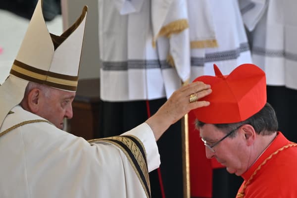 Christophe Pierre, 77 ans, nonce apostolique aux États-Unis, créé cardinal par le pape François, au Vatican, le 30 septembre 2023