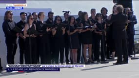 80 ans de la libération de Marseille: le chœur du conservatoire de Marseille reprend "Le chant des partisans" 