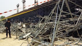 Le stade de Furiani après le drame.