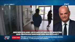 Jean-Michel Blanquer fait le point sur la rentrée scolaire sur RMC: "Nous avons un des protocoles sanitaires les plus strictes d'Europe"