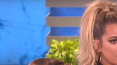 Khloé Kardashian sur le plateau de l'émission d'Ellen DeGeneres le 11 octobre 2016