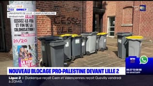 Nouveau blocage pro-Palestine devant l'Université Lille 2