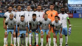 La sélection d'Israël avant le match de qualifications à l'Euro 2024 face à la Biélorussie (1-0), le 12 septembre 2023