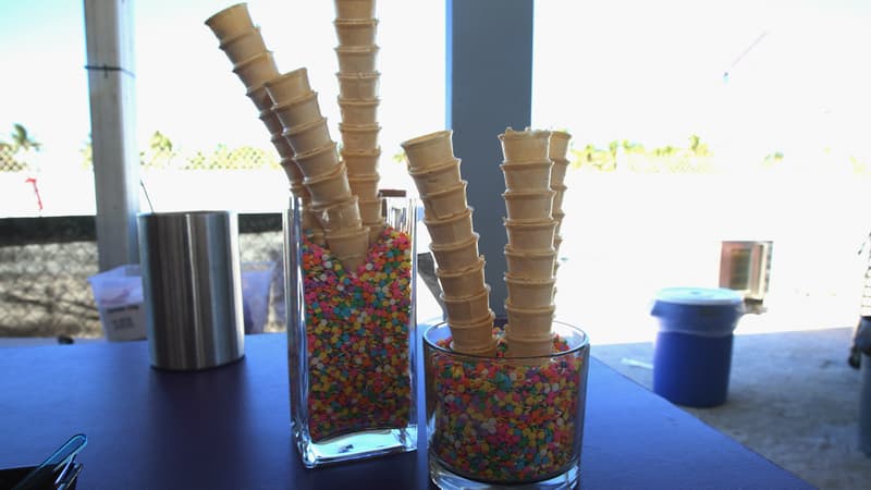 Des cornets de glace à Miami.