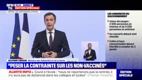 Olivier Véran sur Omicron: "Tout laisse à penser que nous pourrions atteindre plus de 250.000 cas par jour d'ici au début du mois de janvier"