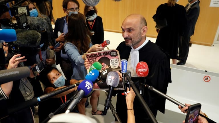 Richard Malka au Palais de justice le 9 septembre 2020