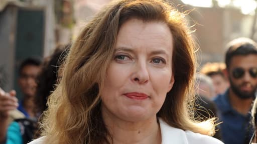 Valérie Trierweiler en visite en Inde, le 27 janvier 2014.