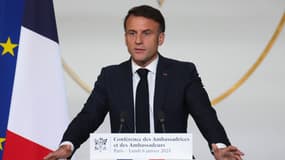 Emmanuel Macron à l'Élysée le 6 janvier 