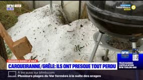 Intempérie dans le Var: un violent épisode de grêle à Carqueiranne détruit des exploitations