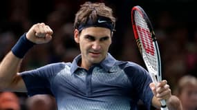 Roger Federer, vendredi, à Paris-Bercy.