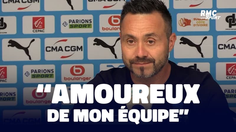 OM-PSG : "Je suis amoureux de mon équipe" lance De Zerbi