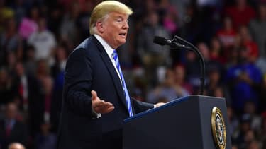Le président américain Donald Trump lors d'un meeting à Charleston, en Virginie occidentale, le 21 août 2018.
