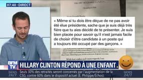 Hillary Clinton répond à une enfant