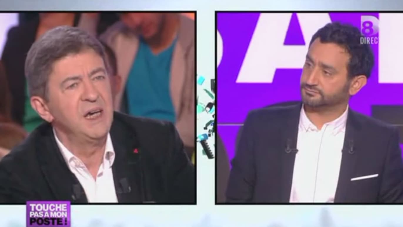 Jean-Luc Mélenchon sur le plateau de "Touche pas à mon poste!" en 2013