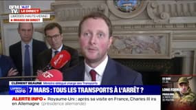 Face à la mobilisation du 7 mars, Clément Beaune appelle les Français qui le peuvent à "télétravailler"