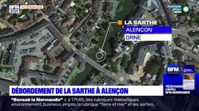 Orne: la Sarthe déborde à Alençon