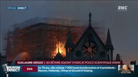 Origine de l'incendie de Notre-Dame: "C'est l'inconnu total" assure Guillaume Groult de la police scientifique  