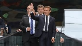 Emmanuel Macron à son arrivée à Copenhague