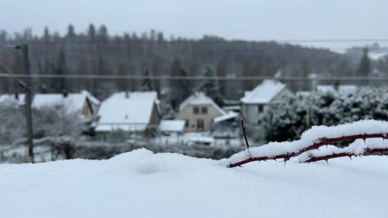 De la neige en Alsace le 14 décembre 2022