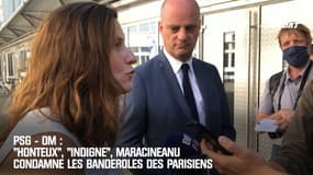 PSG - OM : "Honteux", "indigne", Maracineanu condamne les banderoles des Parisiens