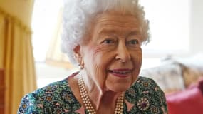 La reine Elizabeth II, le 16 février 2022 au château de Windsor