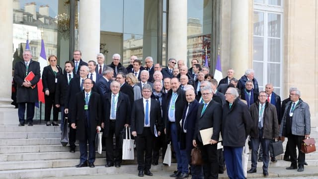 Les Départements reçus à l'Elysée