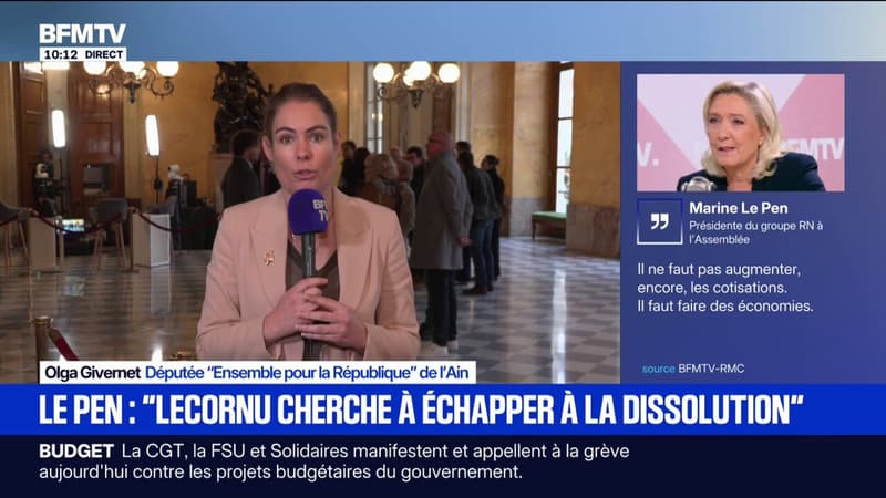 Budget: Olga Givernet (EPR) dénonce le "populisme" du Rassemblement national