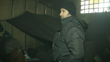 Un migrant en Serbie.
