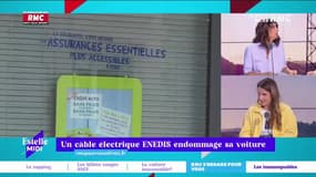RMC s’engage pour vous : Un câble électrique ENEDIS endommage sa voiture - 08/11