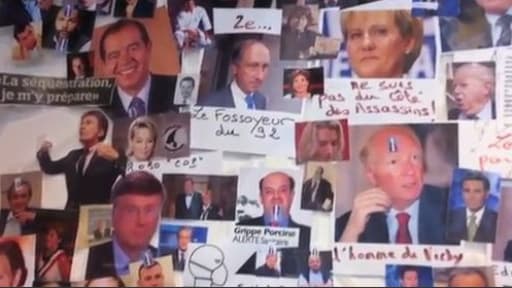 Le "mur des cons" du Syndicat de la Magistrature, dévoilé le 24 avril 2013 par le site Atlantico.fr